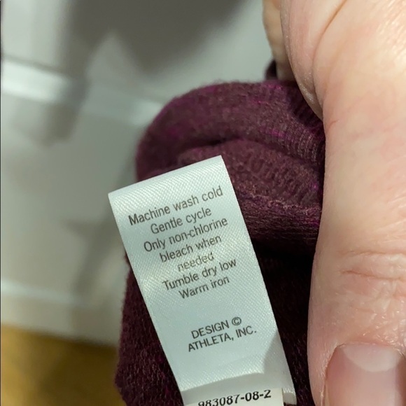 Athleta Burgundy Fitted Wrap Hoodie - Picture 10 of 16